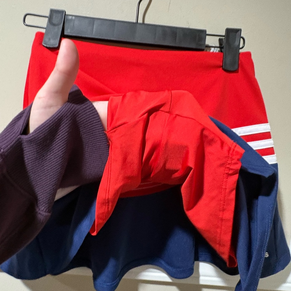 Adidas Kids Skort in Red and Blue - Picture 3 of 5